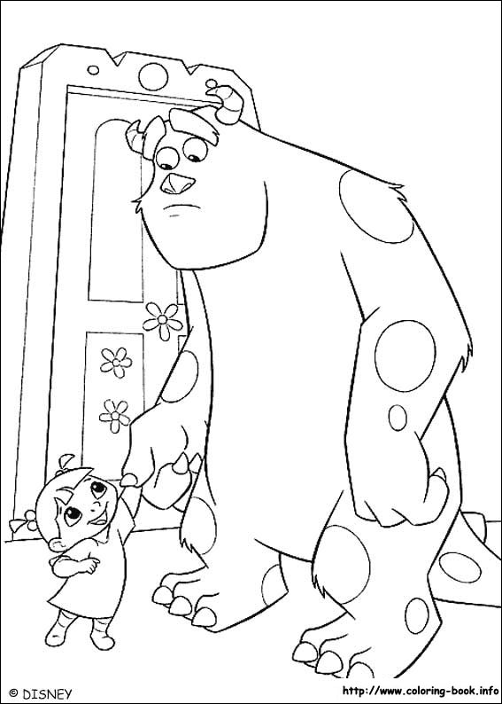 Monsters, inc. coloring picture